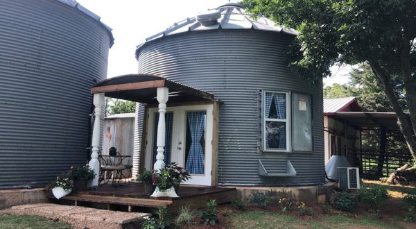 Enjoy Some Much Needed Peace And Quiet At This Cozy Oklahoma Grain Bin